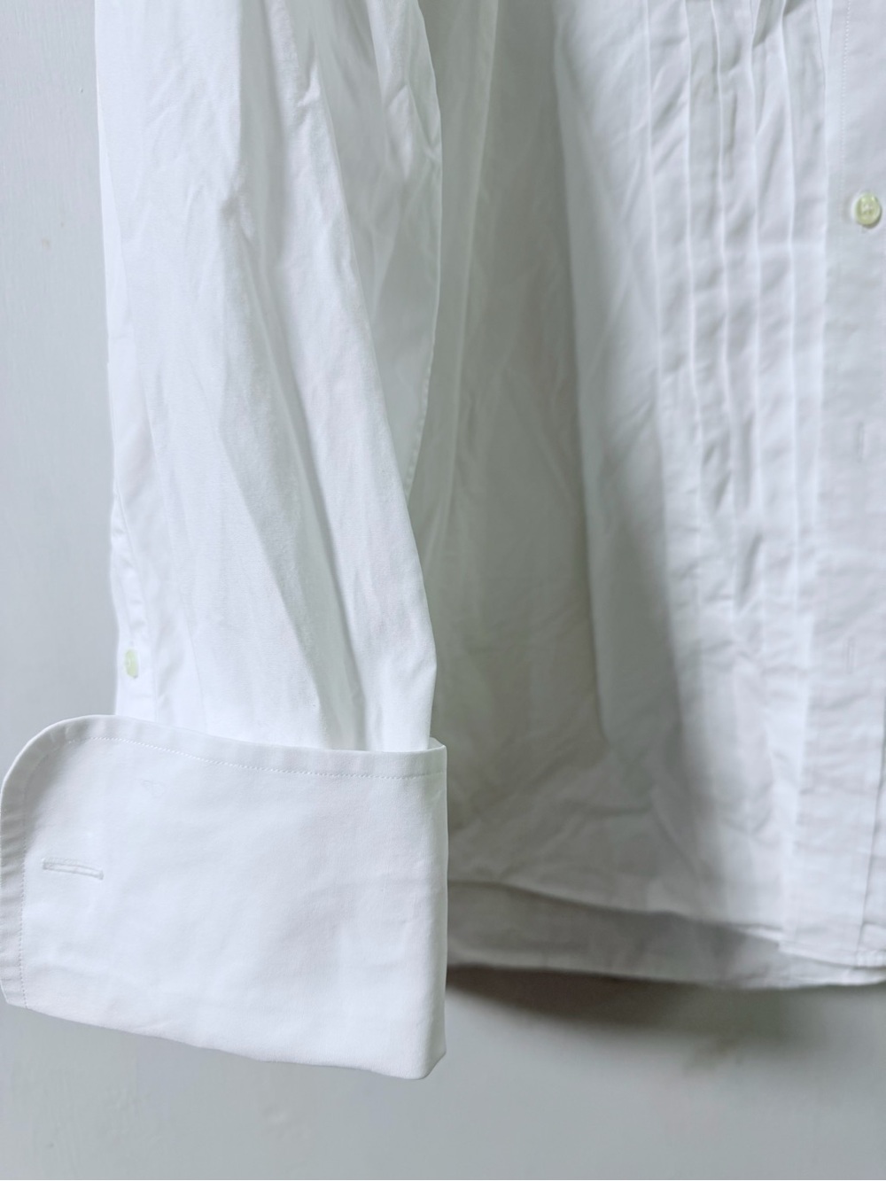 Jos. A. Bank White Pleated Front Dress Shirt - Picture 3 of 7